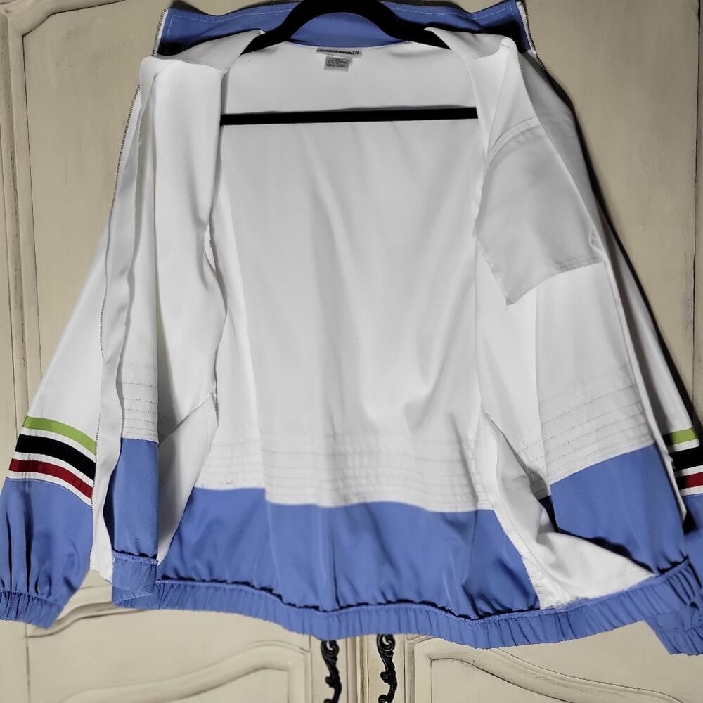 VTG Alfred Dunner Retro Striped Womens Lightweight Windbreaker Track Jacket✨️10 - Picture 12 of 16